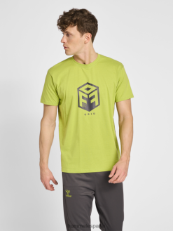 camiseta de algodón hmloffgrid s/s Hummel 880V84353 hombres "camiseta de manga corta"