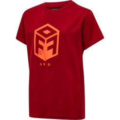 camiseta de algodón hmloffgrid s/s Hummel 880V845121 niños "camiseta de manga corta"