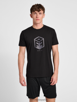 camiseta de algodón hmloffgrid s/s Hummel 880V84553 hombres "camiseta de manga corta"