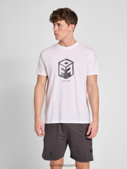 camiseta de algodón hmloffgrid s/s Hummel 880V84714 hombres "camiseta de manga corta"