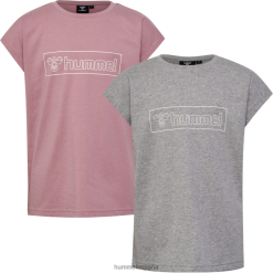 camiseta hmlboxline manga corta paquete de 2 Hummel 880V845654 niños "camisetas y tops"