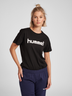 camiseta hmlgo de algodón con logo s/s Hummel 880V843591 mujer "ropa"