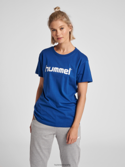 camiseta hmlgo de algodón con logo s/s Hummel 880V843809 mujer "ropa"