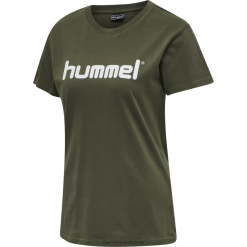 camiseta hmlgo de algodón con logo s/s Hummel 880V843934 mujer "ropa"