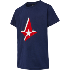 camiseta marina de pecho ast s/s Hummel 880V844684 niños "camiseta logo estrella astralis"