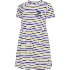 hmlfeliz yo vestido s/s Hummel 880V844302 niños "vestido de mezcla de algodón"