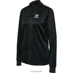 hmlstaltic poly media cremallera manga larga Hummel 880V842555 mujer "jersey con media cremallera"