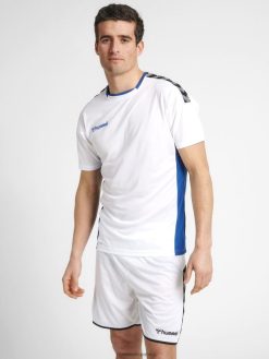 jersey de poliéster hmlauthentic s/s Hummel 880V841427 hombres "top deportivo con galones"