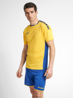 jersey de poliéster hmlauthentic s/s Hummel 880V841545 hombres "top deportivo con galones"