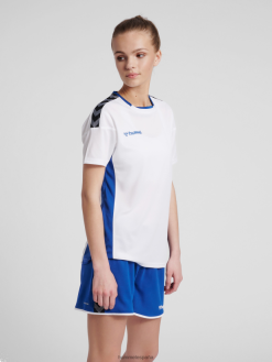 jersey de poliéster hmlauthentic s/s Hummel 880V843820 mujer "top deportivo con galones"