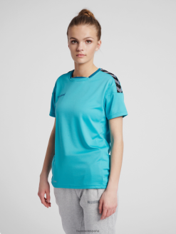 jersey de poliéster hmlauthentic s/s Hummel 880V843945 mujer "top deportivo con galones"