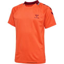 jersey de poliéster hmlongrid s/s Hummel 880V845568 niños "camiseta de manga corta"