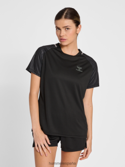 jersey de poliéster hmlongrid s/s wo Hummel 880V842560 unisexo "camiseta de manga corta"