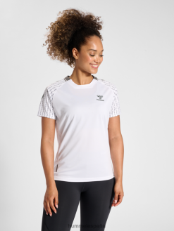 jersey de poliéster hmlongrid s/s wo Hummel 880V842847 unisexo "camiseta de manga corta"