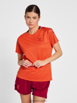 jersey de poliéster hmlongrid s/s wo Hummel 880V843157 unisexo "camiseta de manga corta"