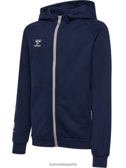 sudadera con capucha y cremallera de algodón hmlmove grid Hummel 880V845208 niños "sudadera con cremallera"