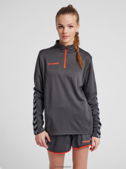 sudadera hmlauthentic con media cremallera Hummel 880V843817 mujer "ropa"