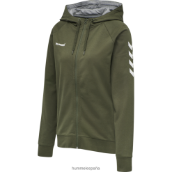 sudadera hmlgo de algodón con cremallera Hummel 880V843767 mujer "ropa"